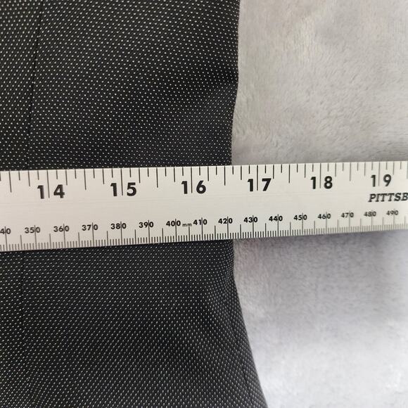 Lafayette 148 New York Blazer Jacket Womens Size 6 Wool Blend Black Micro Dot - Picture 9 of 13